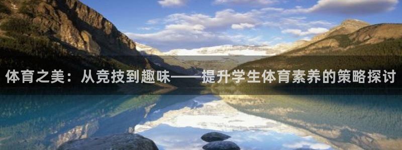  yy易游体育电竞登录不上去：体育之美：从竞技到趣味——提升学