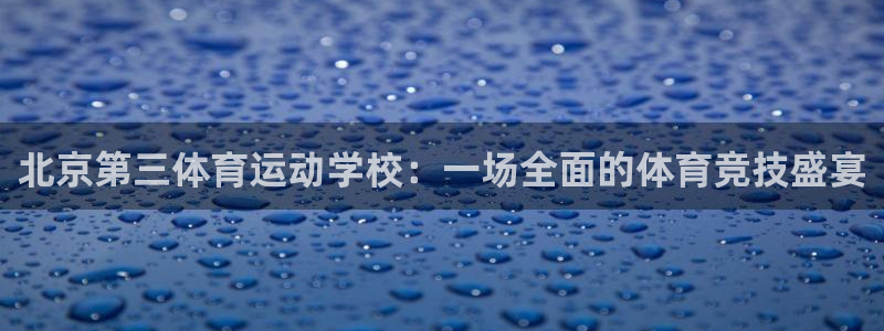 yy易游体育米乐：北京第三体育运动学校：一场全面的体育竞技盛